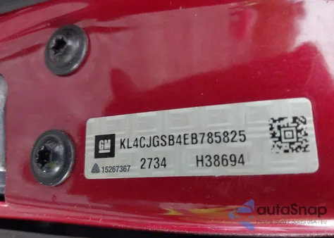 2014 Buick Encore Leather z USA, uszkodzony, nr VIN KL4CJGSB4EB785825